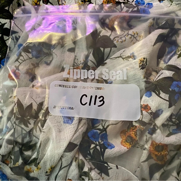 Tamara H women’s blue floral fairycore bohemian blouse - Picture 9 of 10